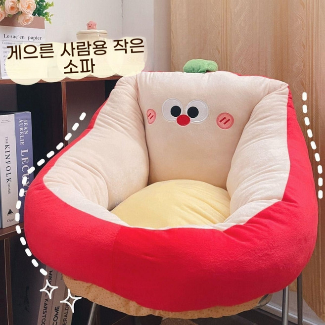 해피유통 아동용 귀여운 카툰 좌식 방석 편안한 유아 소파 쿠션 실내 가구, 길이 50cm, 높이 35cm, 1