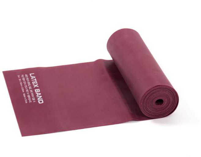 프로스펙스 필라테스 근력 운동밴드 초급 중급 고급, 6단계 버건디, 1개