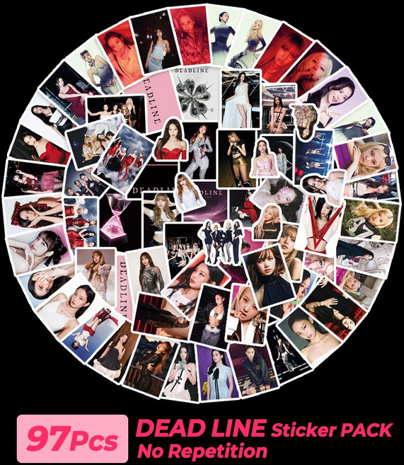 슈어마켓 블랙핑크 제니 로제 지수 리사 2026신상 스티커, One Color, 도무송, 월드투어