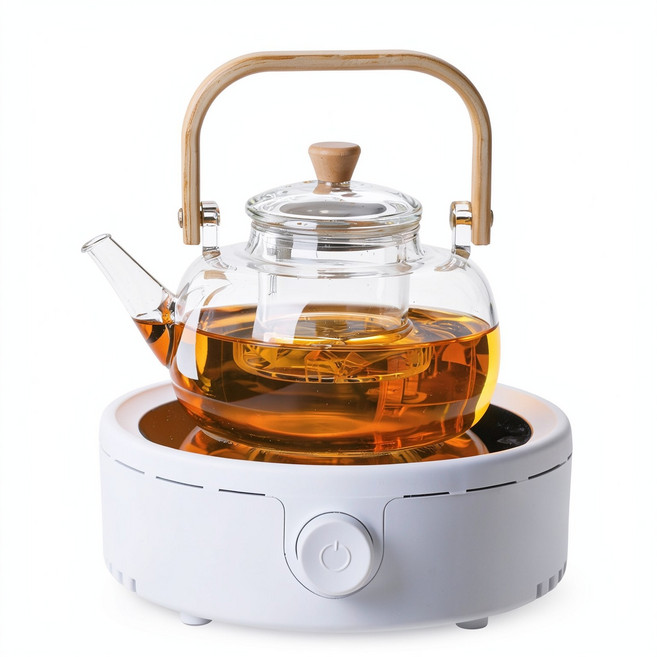 HYPXL 煮茶提樑壺 900ml, 提樑壺 白色電陶爐, 1個