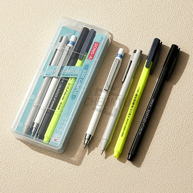 동아 캠퍼스 문구 필기구 세트, 1개, 혼합