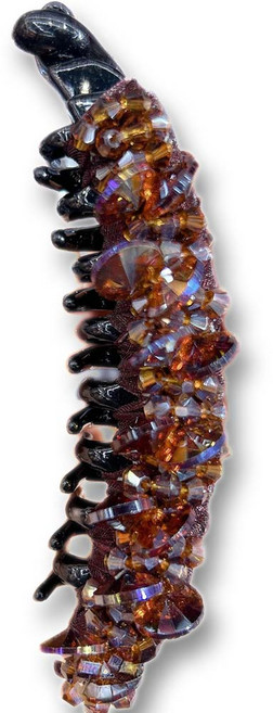 하이유니 [반짝감성] 블링크리스탈 올림머리 포니테일 바나나 헤어클립 집게 헤어핀