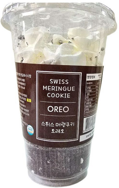 스위스 머랭쿠키 오레오 30g, 6개