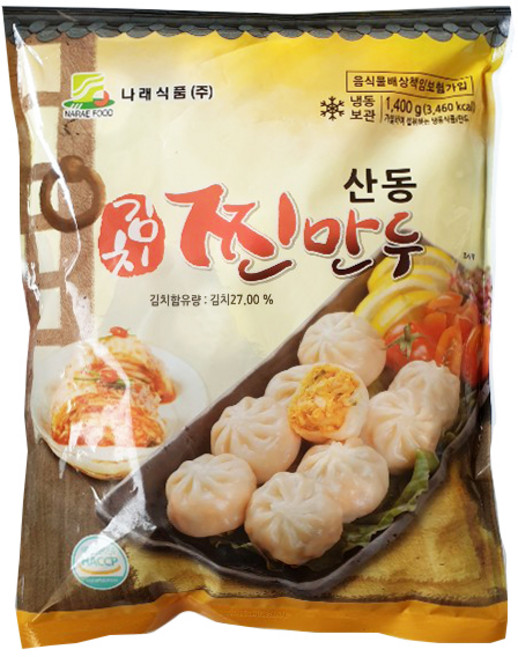 나래 산동 김치찐만두 1400g, 1.4kg, 1개