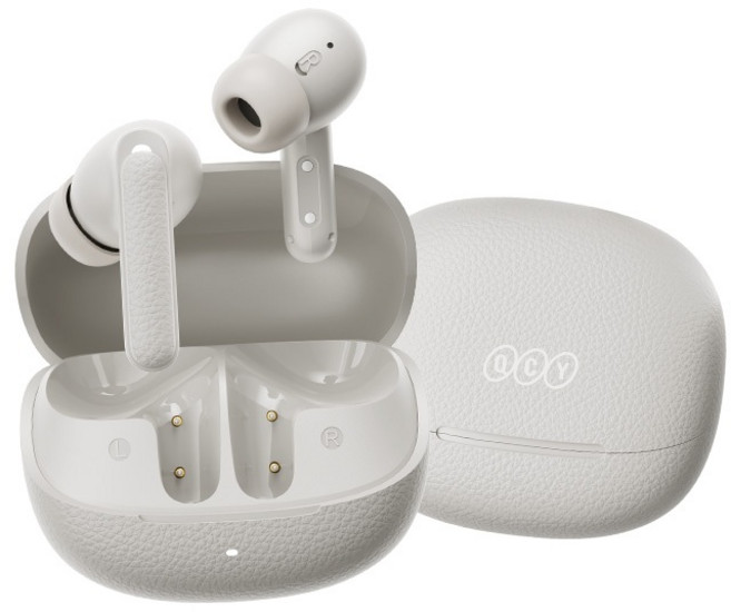 QCY Buds ANC (HT15) 真無線藍牙耳機 藍牙5.4 主動降噪, 淺灰