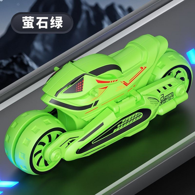 蝙蝠戰車 3合1 慣性變形摩托車 趣味競技賽車玩具, 1個, 绿色变形摩托车