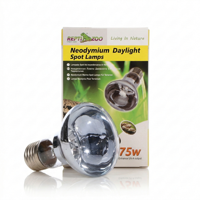렙티주 파충류램프 데이라이트스팟, 75w, 1개, 주황색