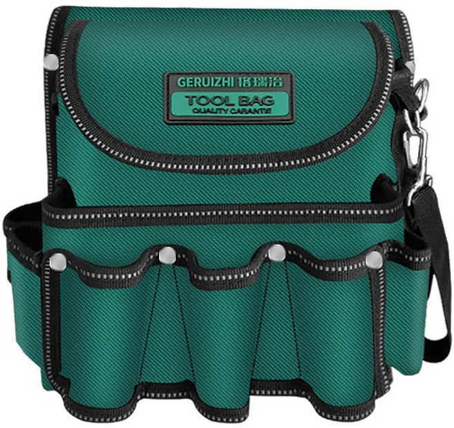 電工工具包 耐磨腰包 帆布收納袋, 1個, 升級旗艦款加厚耐磨 僅含一個包 無帶子