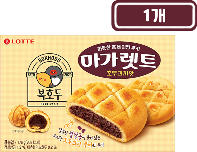 마가렛트 호두과자맛, 1개, 176g