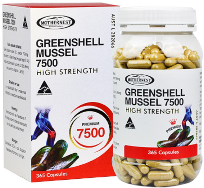 마더네스트 프리미엄 초록홍합 7500mg 365정, 1개
