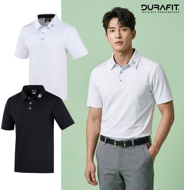 듀라핏 24 컴포터블 솔리드 남성 골프 반팔티셔츠 LT05