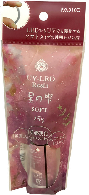 PADICO 星之雫 UV膠 SOFT 25g, 透明, 1個