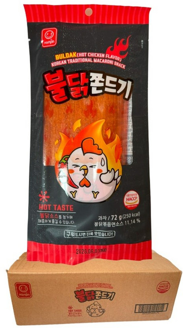 불닭쫀드기 72g X30개입(한박스), 30개