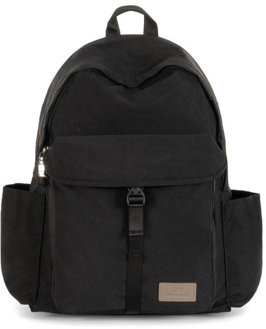 J II 星海尼龍防潑水後背包 黑色