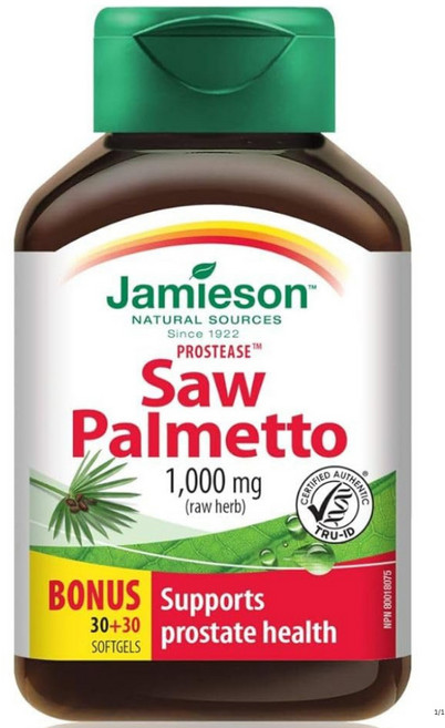 자미에슨 쏘팔메토 하루1정 1통60캡슐 캐나다직배송, 1개, 60정