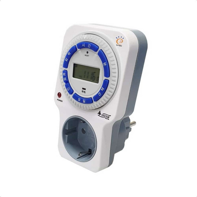 자동전원차단 스마트플러그 고용량 디지털 일주일 절전타이머 실시간타이머 자동점멸기 전기세절약