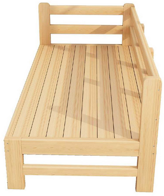 침대 연장 늘리기 나무 확장 보조 난간 평상 프레임, 길이200x폭70x높이맞춤가능ㅣ기본 매트리스, 길이200x폭70x높이맞춤가능ㅣ기본 매트리스