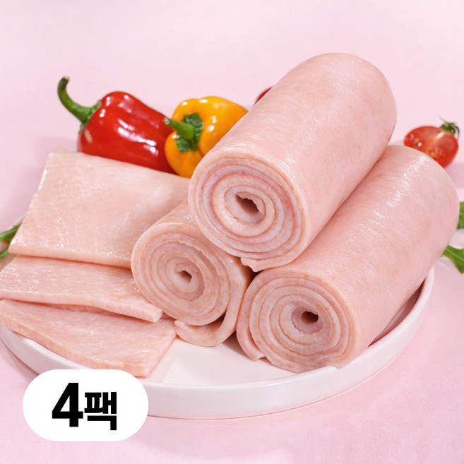 손질 돼지껍데기 한돈 돈피 생껍데기, 4개, 1kg