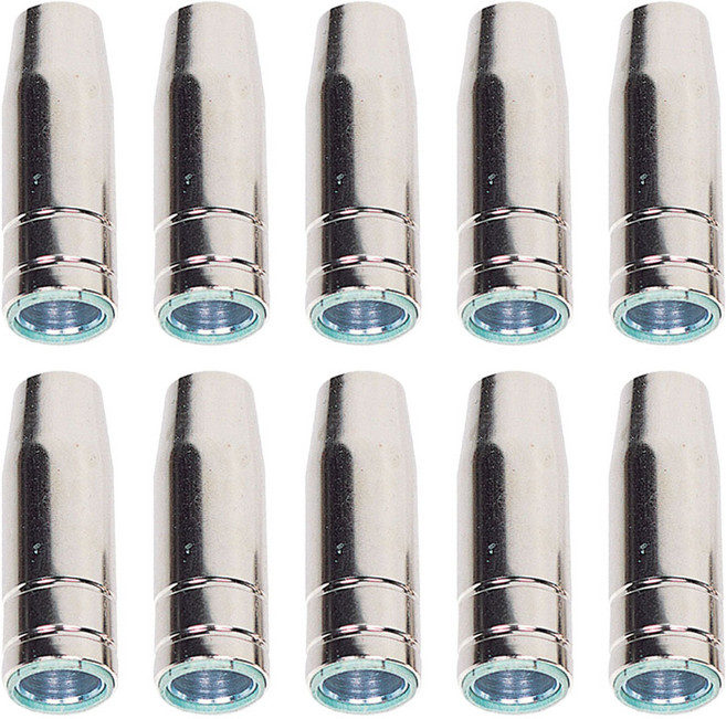 mig tip 10개입 미그팁 코리아나 위더스 현대 논가스 호환, 미그노즐15#(12mm x 53.5mm)
