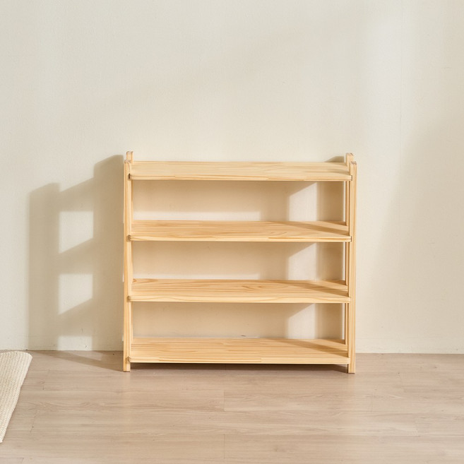 예다움 아기 신발정리대 어린이 키즈 신발장 3단 400, 5.아기신발장 4단 400_A8575, 내추럴, 4단