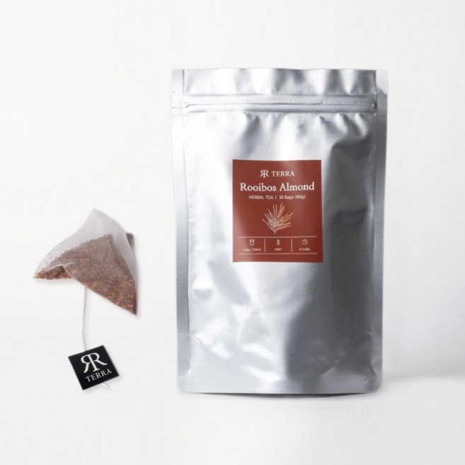 테라티 루이보스아몬드 PLA 30티백 친환경티백 NON-GMO 친환경필터 테라 TERRA Rooibos Almond, 1개, 30개입, 2g