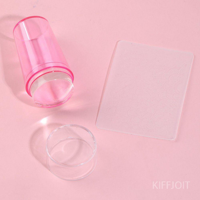 네일 디자인 실리콘스탬퍼 풀오셥 에우셉, 2개, 미니 핑크 옵션