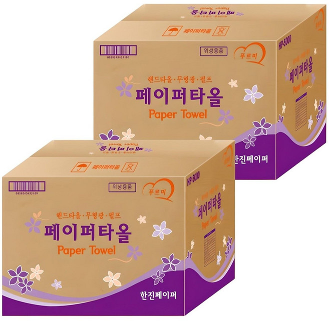푸르미 무형광 핸드타올 2겹 5000매, 2개