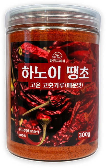엔케이협동조합 베트남산 하노이땡초 고춧가루(매운맛), 1개, 300g