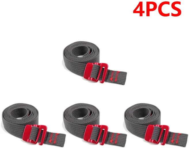 하이킹 등반 텐션 테이프 로프 버클 5M 스트랩 코드 20 나일론 화물 퀵릴리즈 벨트 다운, 4PCS, 04 4PCS