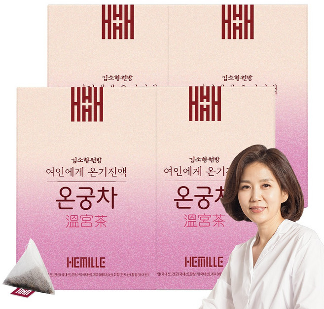 김소형 원장 여성을 위한 온궁차 쑥차 티백차 당귀차, 3g, 7개입, 4개