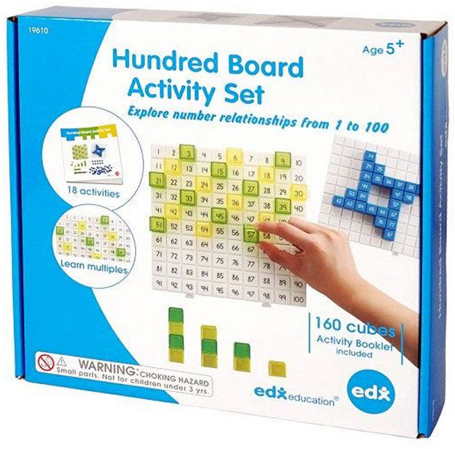 EDX 활동 수배열판 100 홀수 짝수 덧셈 뺄셈 곱셈 연산, 1개, 단품