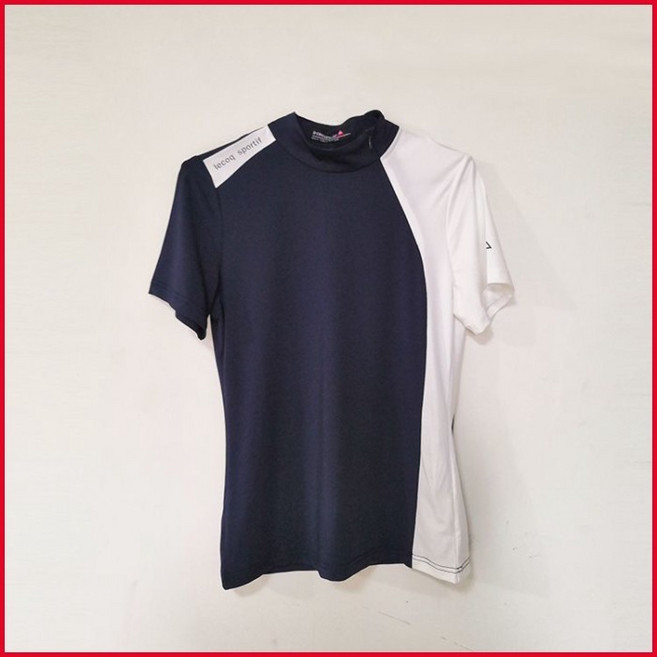 le coq sportif 高爾夫套裝 修身顯瘦 速乾吸濕 上衣 包臀裙, 1個, 寶藍色