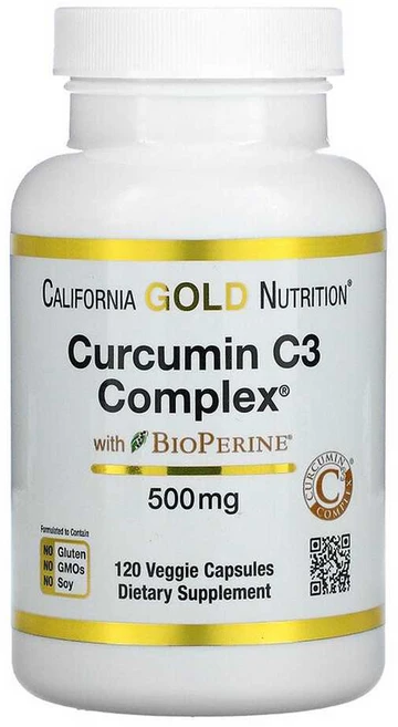 캘리포니아 골드 뉴트리션 커큐민 C3 500mg 120정, 1개 - 쿠팡