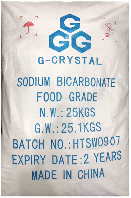 G-CRYSTAL 碳酸氫鈉 食用級小蘇打粉 廚房清潔 烘焙適用, 25kg, 1個