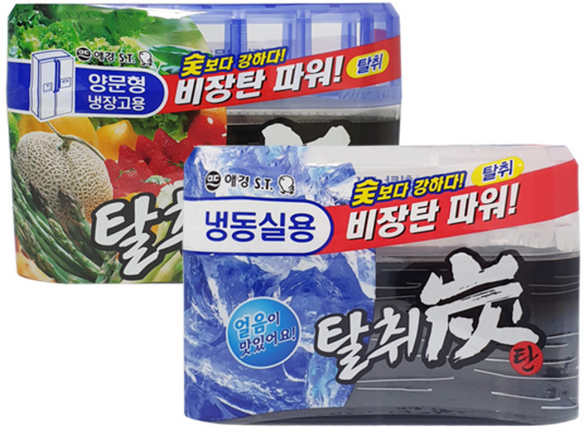 애경 탈취탄 양문형냉장고용 240g + 애경 탈취탄 냉동실용 70g, 1세트