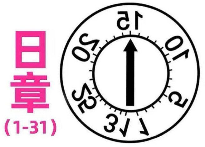 塑膠模具日期章 月年日可調 進口, 1個, 進口可調日章1-31,Φ6*10, 進口可調日章1-31,Φ6*10