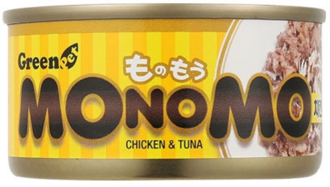 그린펫 모노모 고양이 캔, 참치 + 치킨 혼합맛, 80g, 24개