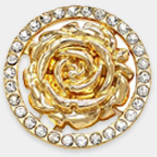 네트공예 메탈 라벨 로고 택 빅사이즈 장식 팬던트 가방 만들기 부자재 DIY 재료, 1개, 6. 큐빅 원형 장미꽃