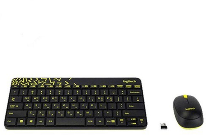 로지텍 MK240 Nano 무선키보드 마우스세트, 블랙