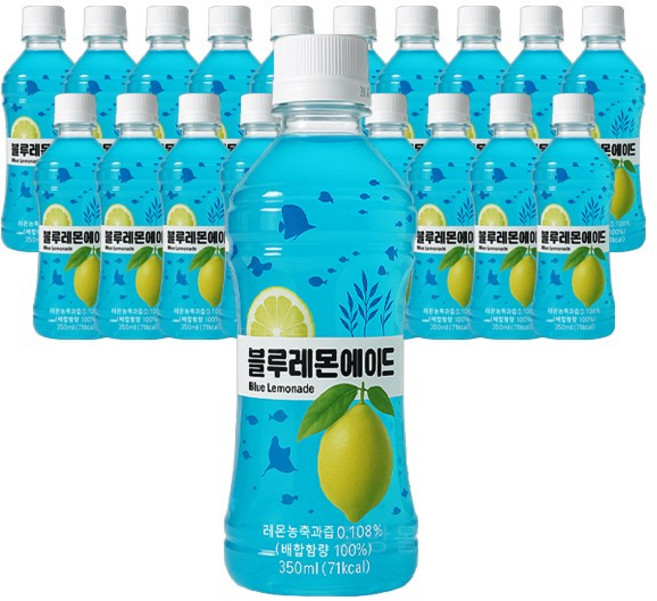블루레몬 에이드 탄산음료, 350ml, 20개