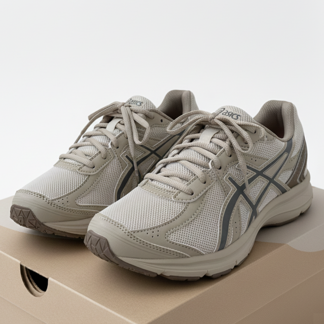 아식스 운동화 조그 100S 발편한 남자 여성 Casualio 신발주머니 증정