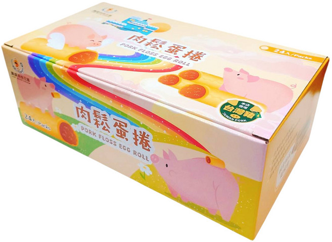興麥烘焙王國 肉鬆蛋捲 20公克 24入, 480g, 1個