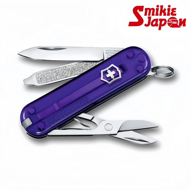 빅토리녹스 클래식 SD 페르시안 인디고 멀티툴 휴대용 아웃도어 캠핑용 58mm 일본직배송, 1개