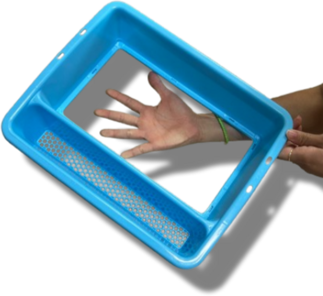 철물점아빠 다슬기 수경 특대형 가로 35cm 세로27cm 높이8cm