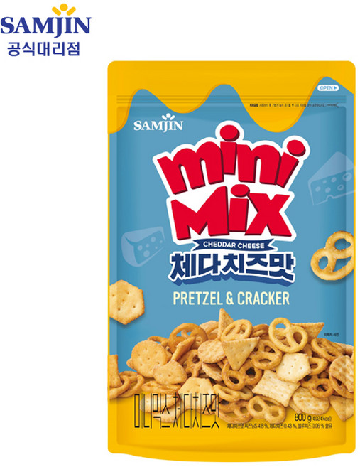 삼진 미니믹스 체다치즈맛, 800g, 1개