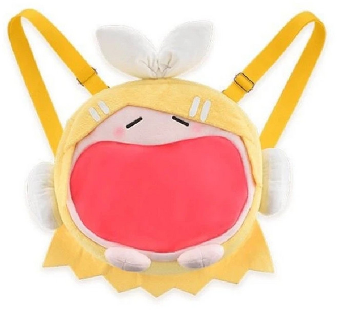 카와이 하츠네 미쿠 봉제 숄더백 카가미네 렌 옐로우 통증 패킷 인형 로리타 코스프레 배낭