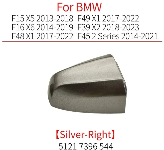 문짝지그 자동차 외장 도어 핸들 키 구멍 캡 커버 호환 호환호환 X F5 F48 F39 블랙 화이트 페인트 52색상, 02 RIGHT