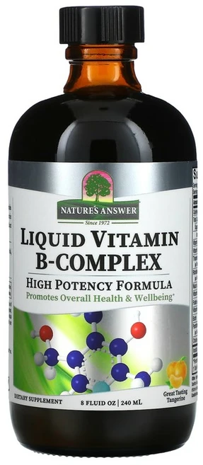 네이쳐스앤서 리퀴드 비타민 B 콤플렉스 240ml 비타민 C E 티아민 피리독신 엽산, 1개 - 쿠팡
