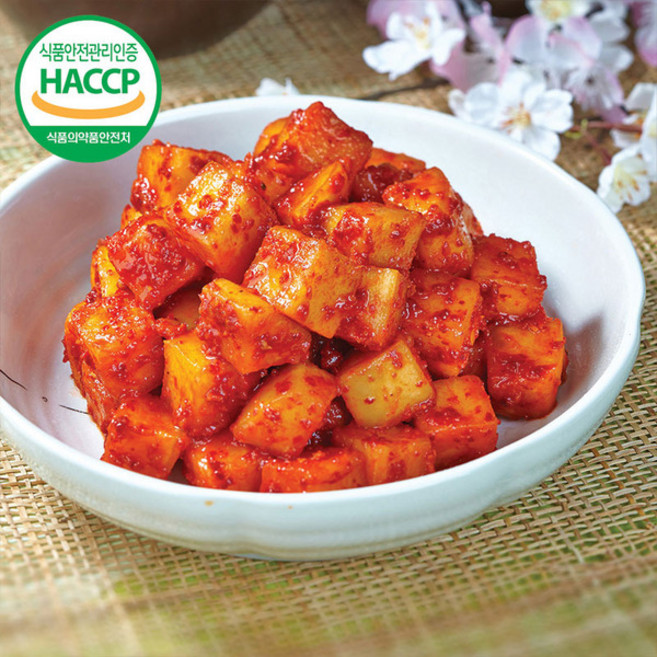 국내산 재료만으로 안동 학가산 깍두기 5KG, 1개