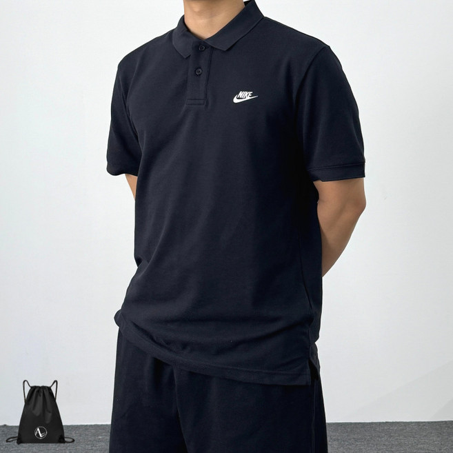 (백화점 정품) 나이키 폴로 반팔 티셔츠 클래식 스우시 로고 남자 카라 반팔티 (스포젠가방)